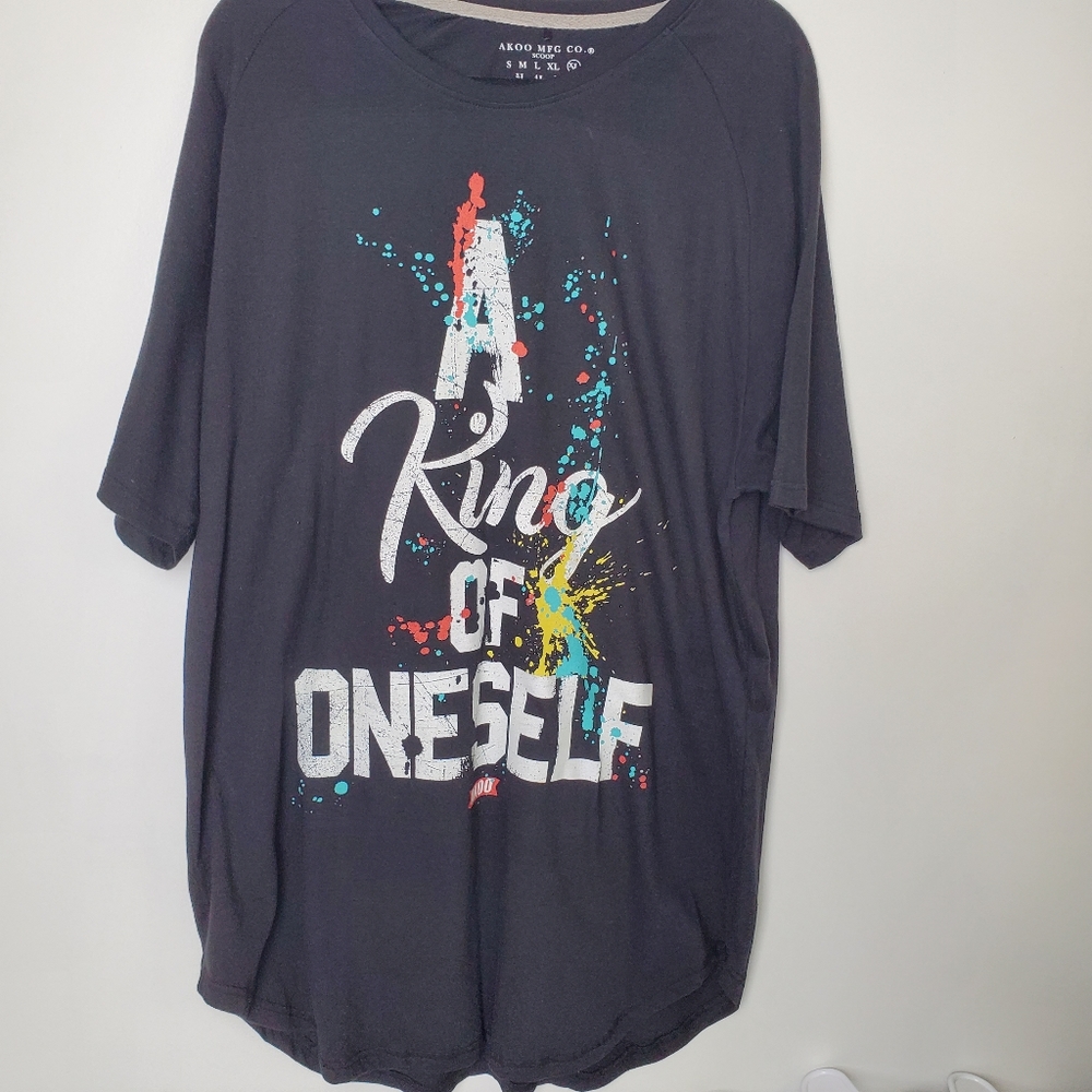 Akoo T-shirt Paint Splatter A King of Oneself 2XL